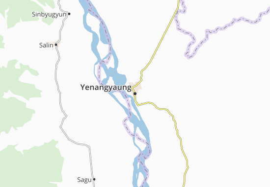 Karte Stadtplan Yenangyaung