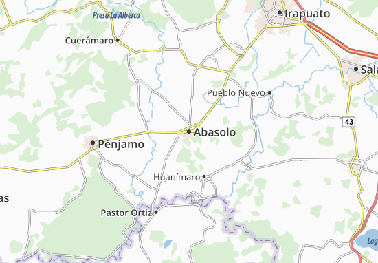 Karte Stadtplan Abasolo