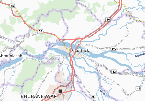 Mapa Cuttack