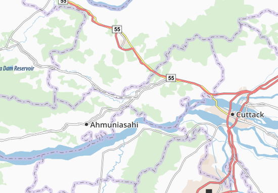 Karte Stadtplan Athgarh