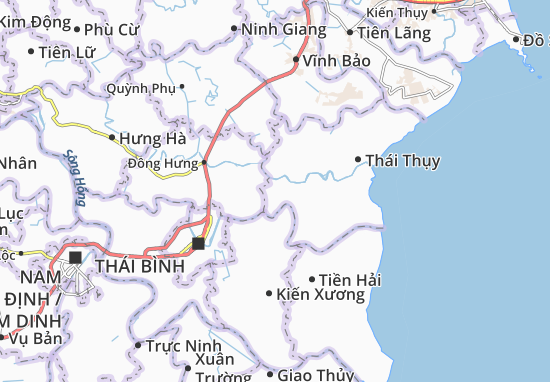 Kaart Plattegrond Thái Giang