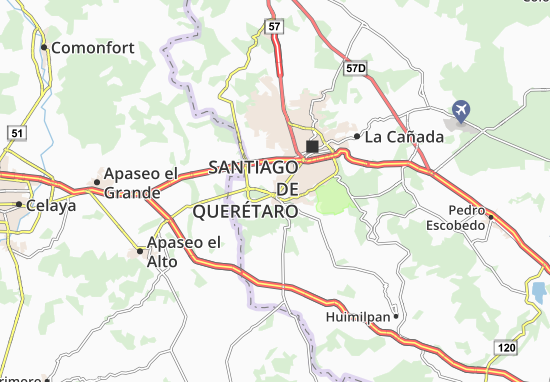 Kaart Plattegrond El Pueblito