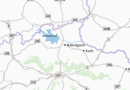Kaart Plattegrond Babulgaon