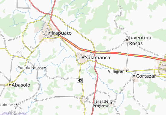 Kaart Plattegrond Salamanca