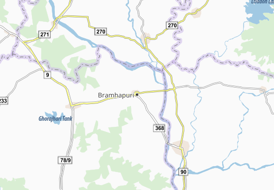 Karte Stadtplan Bramhapuri