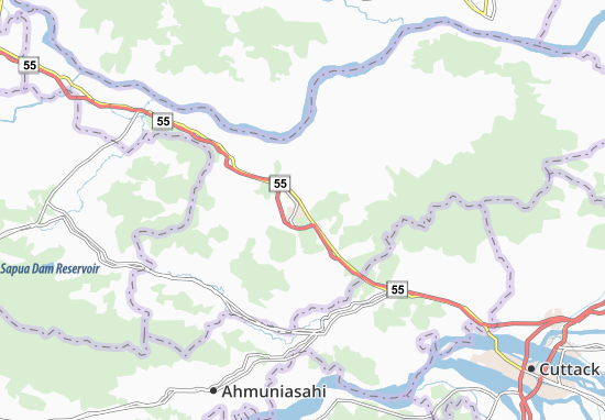Karte Stadtplan Dhenkanal