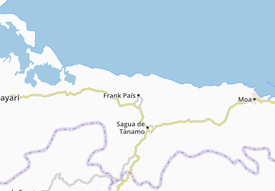 Kaart Plattegrond Frank País