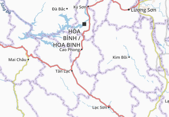 Karte Stadtplan Dũng Phong