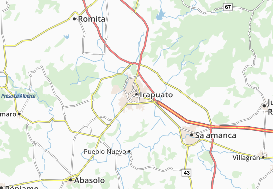 Karte Stadtplan Irapuato
