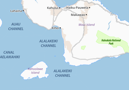 Kaart Plattegrond Wailea-Makena