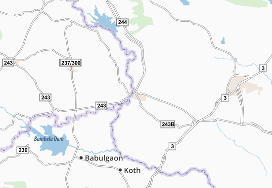Karte Stadtplan Pulgaon