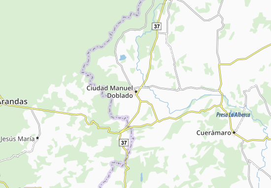 Kaart Plattegrond Ciudad Manuel Doblado