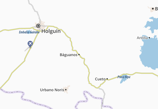 Báguanos Map