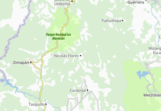 Kaart Plattegrond Nicolás Flores