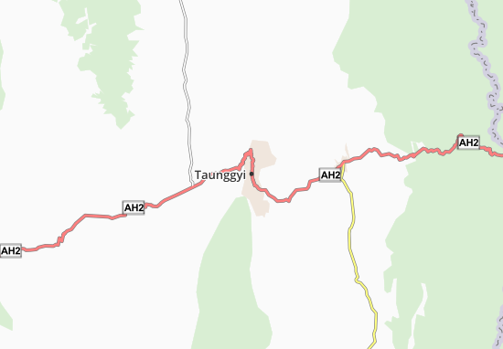Kaart Plattegrond Taunggyi