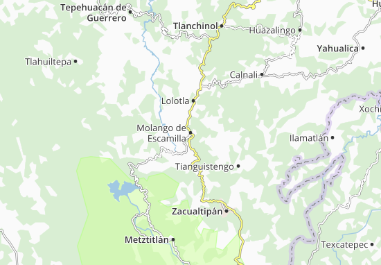 Molango de Escamilla Map