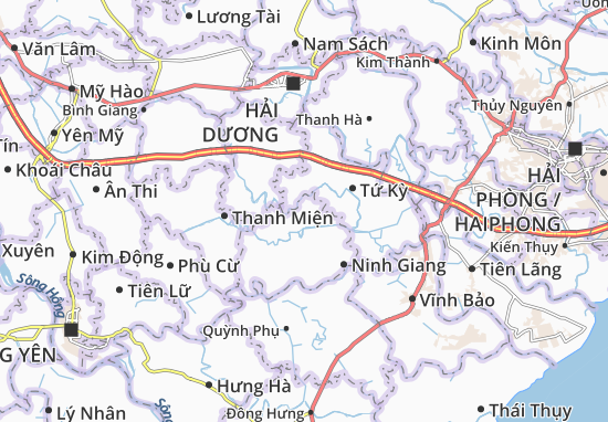 Karte Stadtplan Ứng Hòe