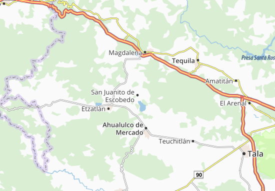 Mapa San Juanito de Escobedo