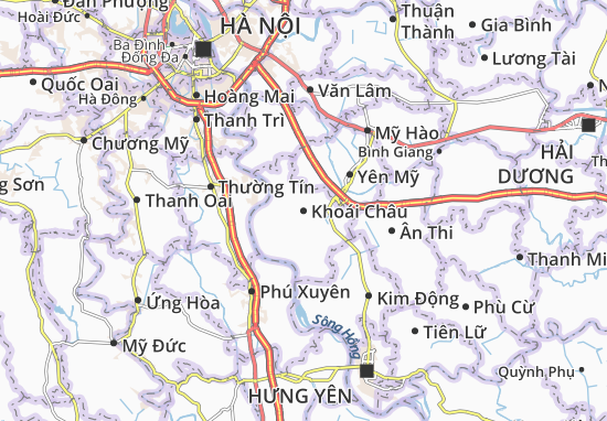 Karte Stadtplan Khoái Châu