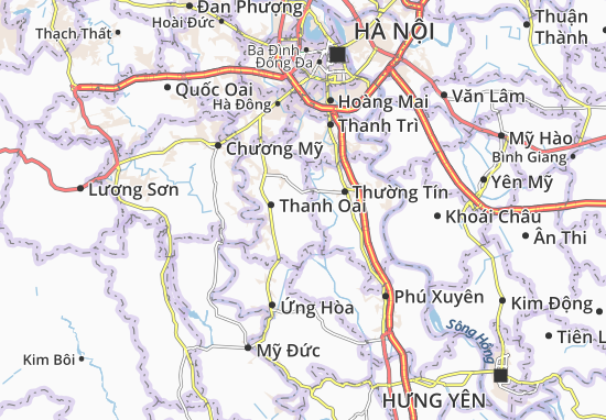 Karte Stadtplan Thanh Văn