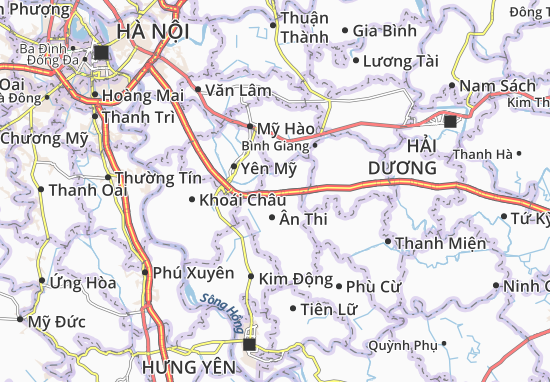 Karte Stadtplan Đào Dương