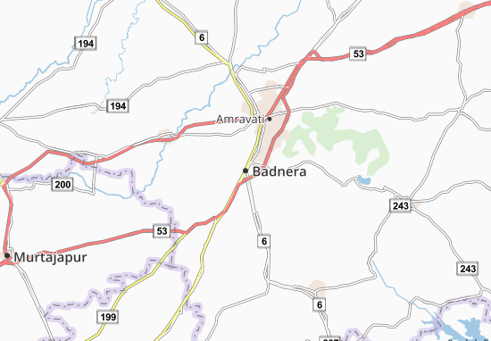 Karte Stadtplan Badnera
