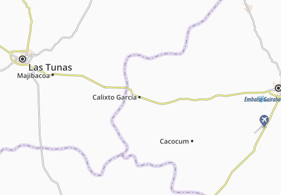Kaart Plattegrond Calixto García