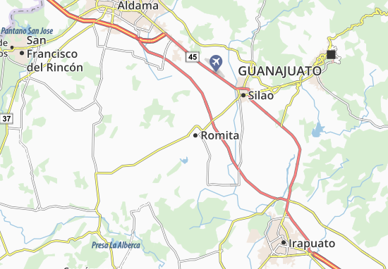 Karte Stadtplan Romita