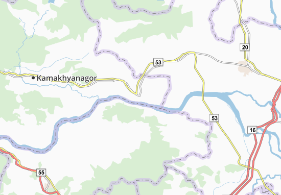 Karte Stadtplan Bhuban