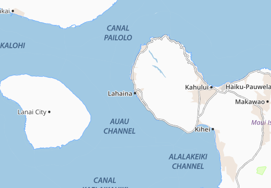 Karte Stadtplan Lahaina