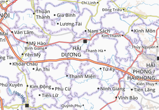 Karte Stadtplan Gia Tân