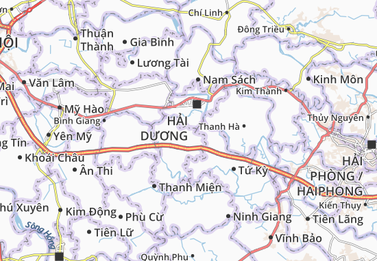 Kaart Plattegrond Gia Xuyên