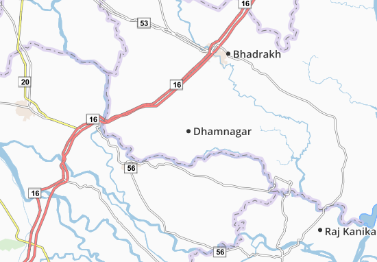 Karte Stadtplan Dhamnagar