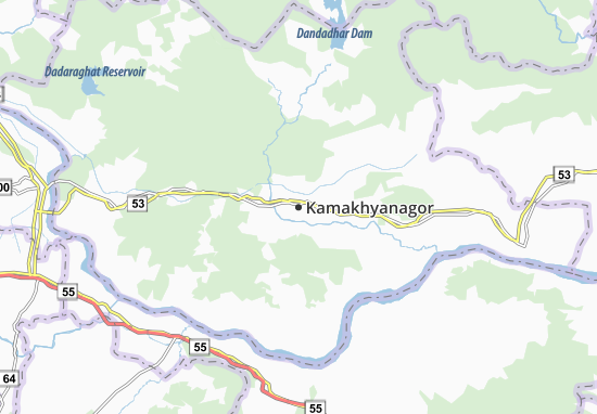 Mapa Kamakhyanagor