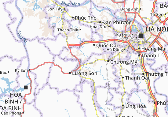Karte Stadtplan Đông Yên