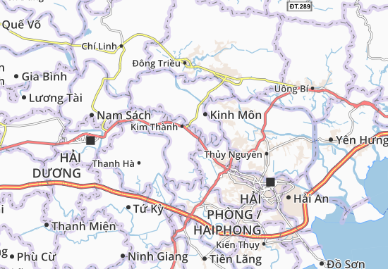 Kaart Plattegrond Kim Lương