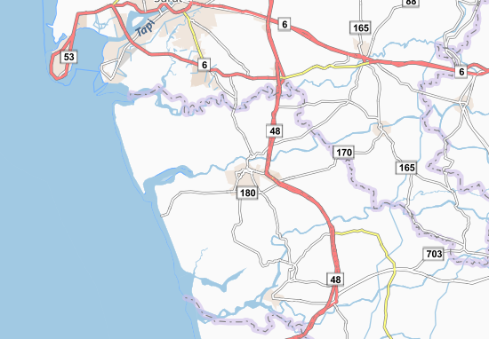 Karte Stadtplan Navsari