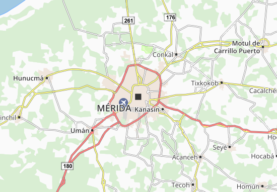 Mapa Mérida