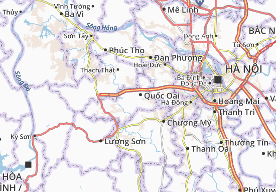 Karte Stadtplan Thạch Thán