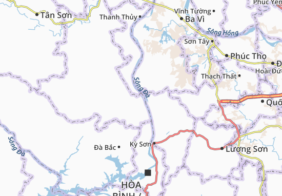 Karte Stadtplan Lương Nha
