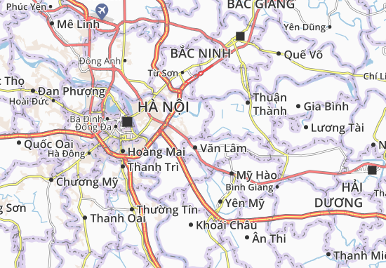 Karte Stadtplan Dương Quang