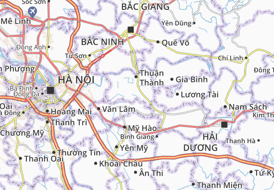 Kaart Plattegrond Ninh Xá