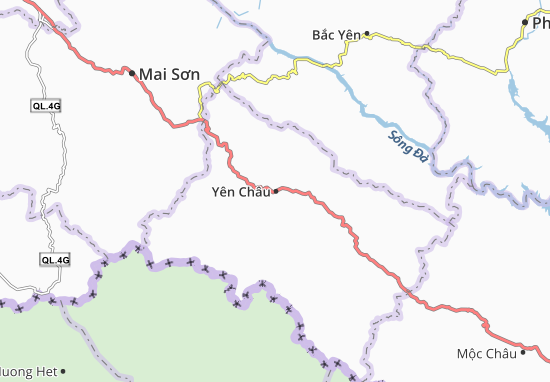Kaart Plattegrond Yên Châu