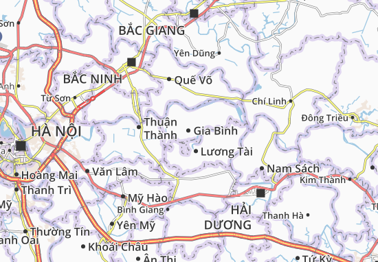 Kaart Plattegrond Gia Bình