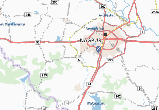 Karte Stadtplan Ralpur