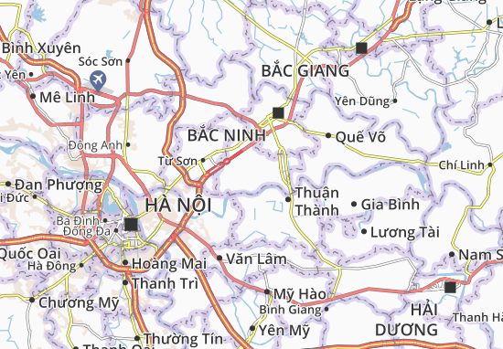 Karte Stadtplan Phật Tích