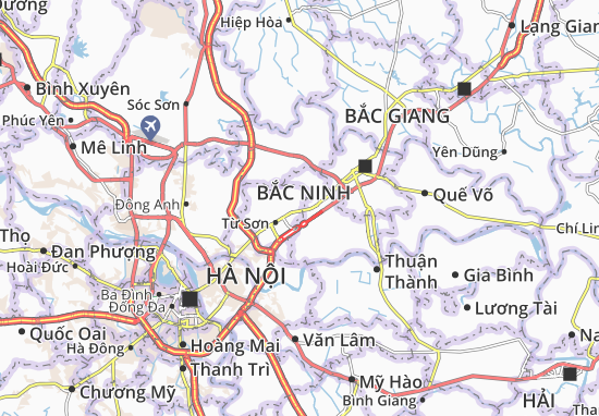 Karte Stadtplan Tương Giang