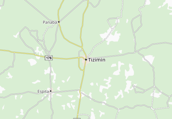 Karte Stadtplan Tizimín