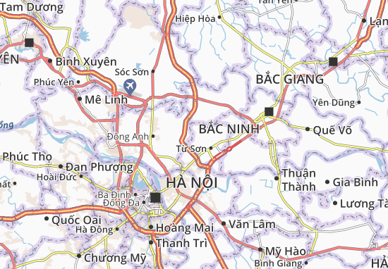 Karte Stadtplan Phù Khê