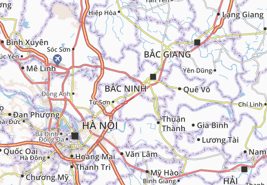 Kaart Plattegrond Tiên Du